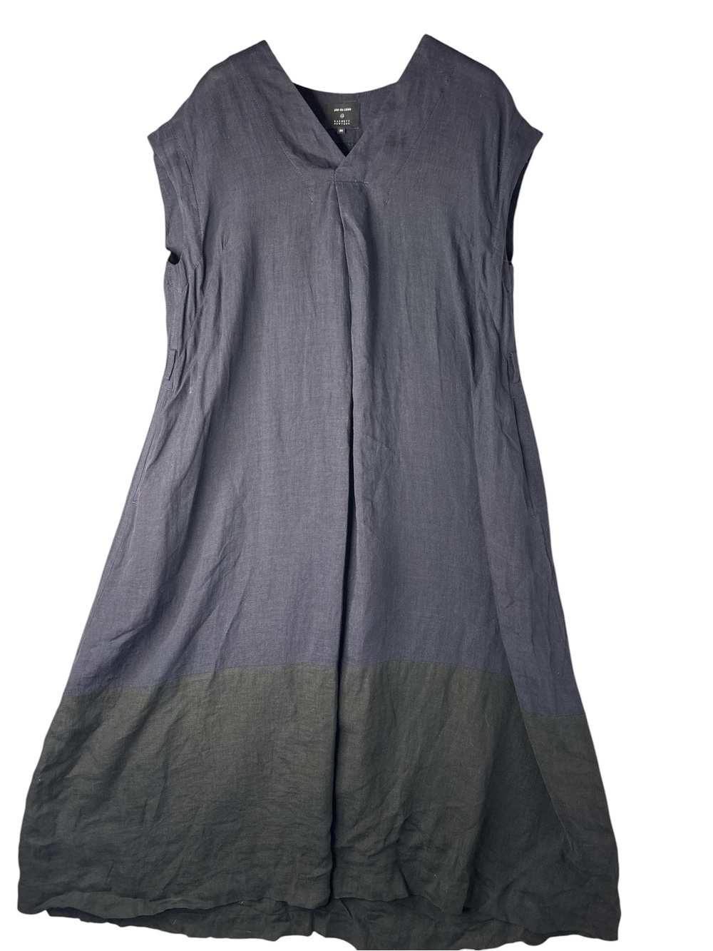 Barney’s Relaxed Two-Tone Maxi Dress - Slate Blue and Charcoal